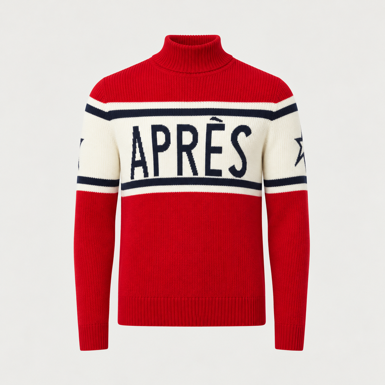 Perfect Moment men’s Apres Schild Sweater in Red – product front view