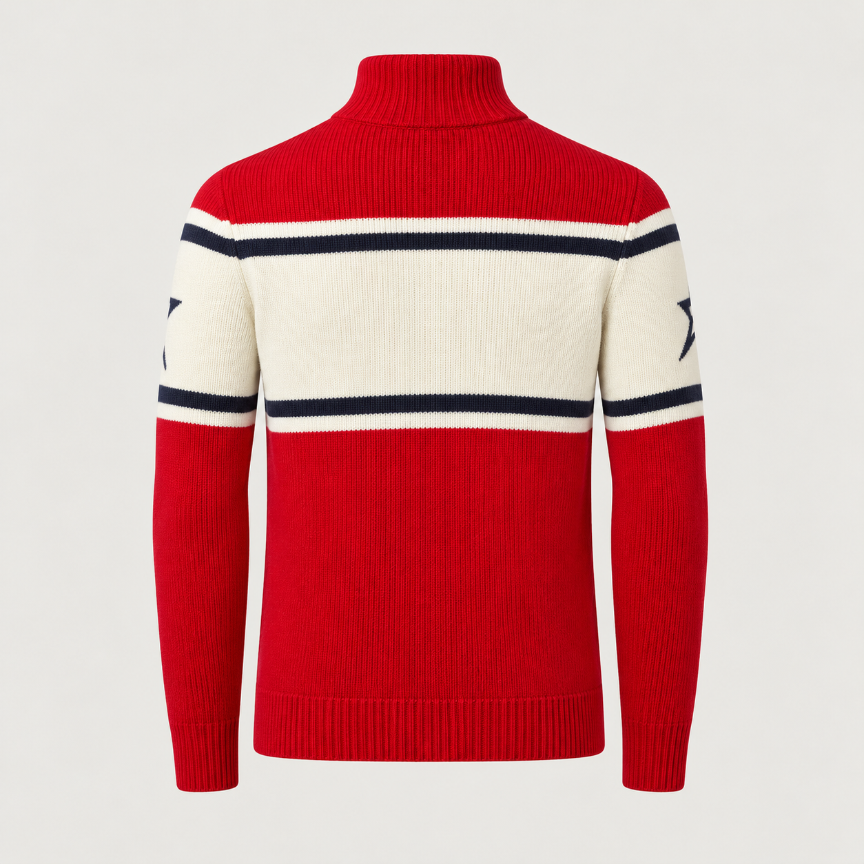 Perfect Moment men’s Apres Schild Sweater in Red – product back view
