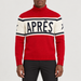 Perfect Moment men’s Apres Schild Sweater in Red – model front view
