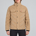 Perfect Moment men’s Chevron Quilted Cord Ski Jacket in Camel Cord – model front view