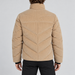 Perfect Moment men’s Chevron Quilted Cord Ski Jacket in Camel Cord – model back view