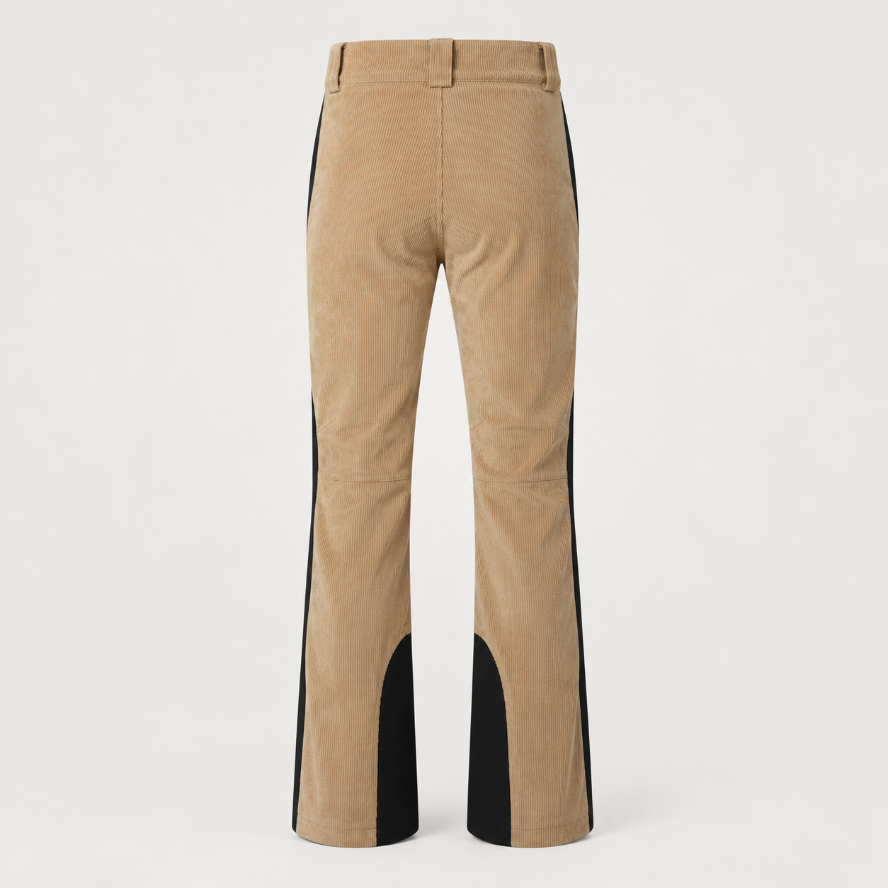 Perfect Moment men’s Mountain Mission Ski Pant in Camel Cord/Black – product back view