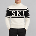Perfect Moment men’s Schild Sweater in Snow White – model front view