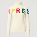 Perfect Moment women’s Apres II Sweater in Snow White/Rainbow – product front view
