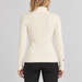 Perfect Moment women’s Apres II Sweater in Snow White/Rainbow – model back view
