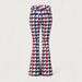 Perfect Moment women’s Aurora High Waist Flare Pant in Houndstooth – product back view