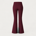 Perfect Moment women’s Aurora High Waist Flare Pant in Wine – product back view