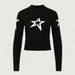 Perfect Moment women’s Cable Sweater in Black – product front view
