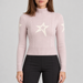 Perfect Moment women’s Cable Sweater in Oyster Pink – model front view