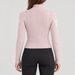 Perfect Moment women’s Cable Sweater in Oyster Pink – model back view