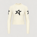 Perfect Moment women’s Cable Sweater in Snow White – product front view