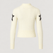 Perfect Moment women’s Cable Sweater in Snow White – product back view