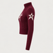 Perfect Moment women’s Cable Sweater in Wine – product side view