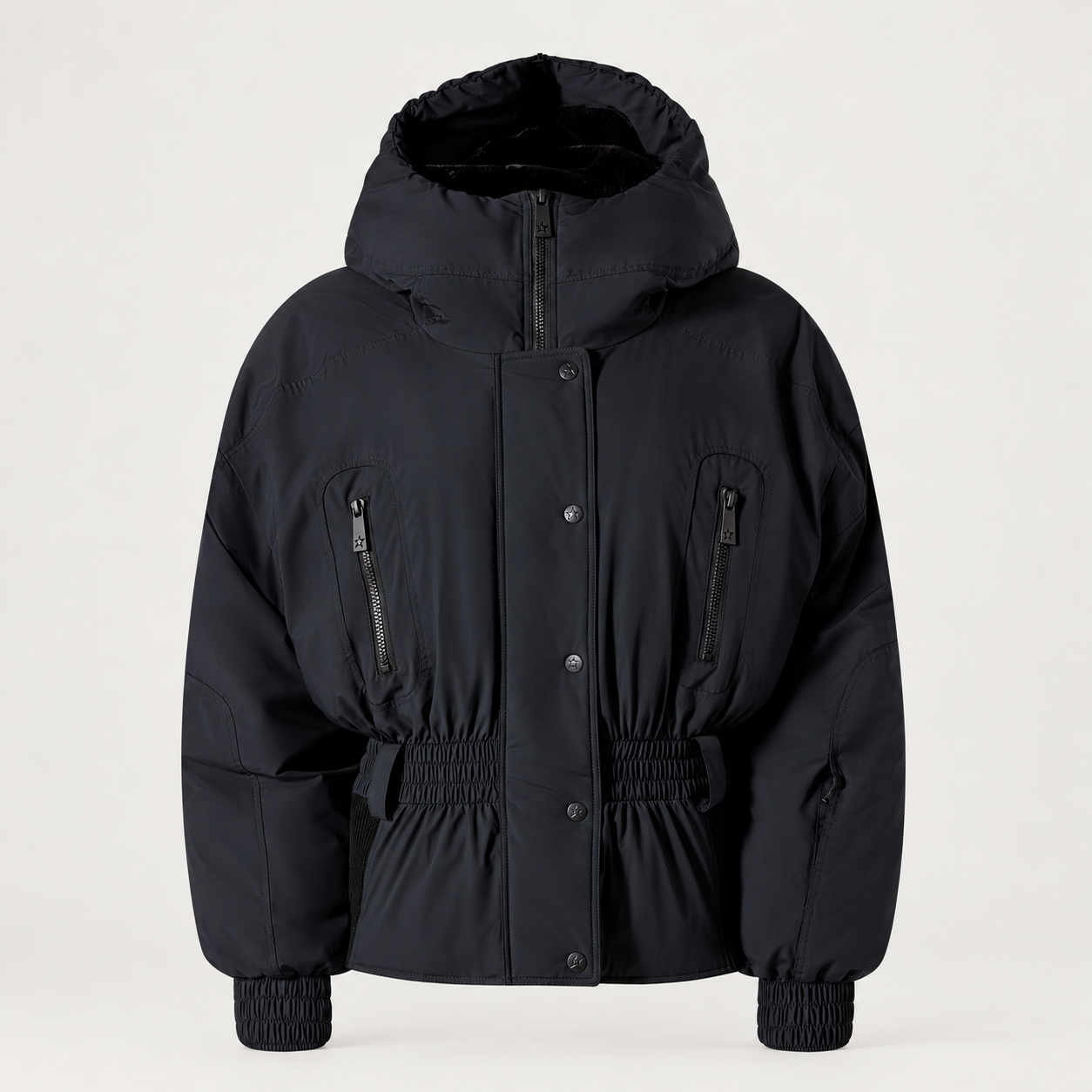 Perfect Moment women’s Celeste Ski Jacket in Black – product front view