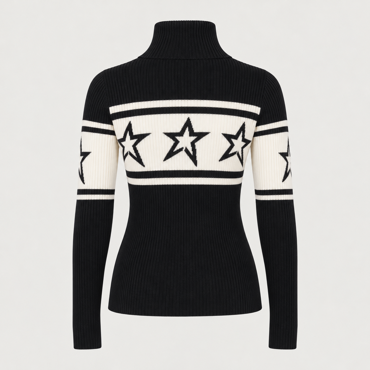 Perfect Moment women’s Chopper Sweater in Black – product back view