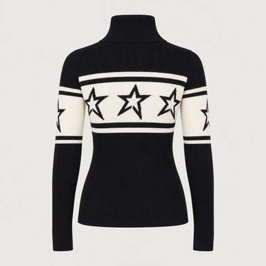 Perfect Moment women’s Chopper Sweater in Black – product back view
