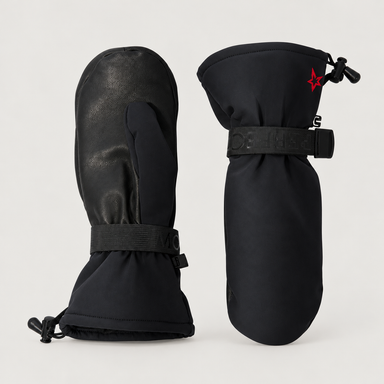 Perfect Moment women Davos Mitts in Black – product front view