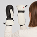 Perfect Moment women’s Davos Mitts in Snow White – back women model view