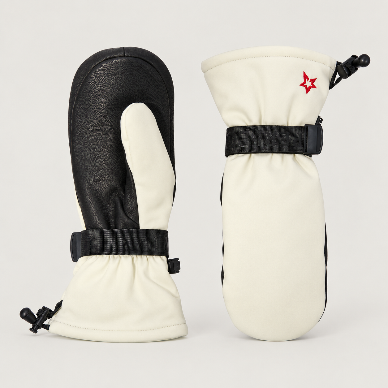 Perfect Moment women Davos Mitts in Snow White – product front view