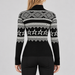 Perfect Moment women’s Holiday Body Sweater in Black/White – model back view
