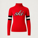 Perfect Moment women’s Neve Wool Sweater in Red – product front view