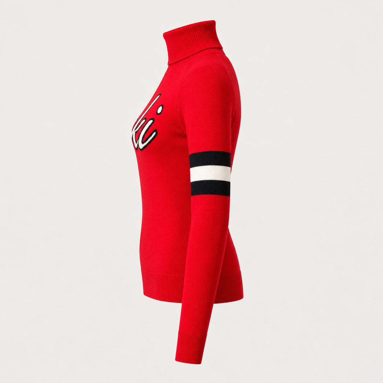 Perfect Moment women’s Neve Wool Sweater in Red – product side view