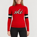 Perfect Moment women’s Neve Wool Sweater in Red – model front view