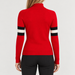 Perfect Moment women’s Neve Wool Sweater in Red – model back view