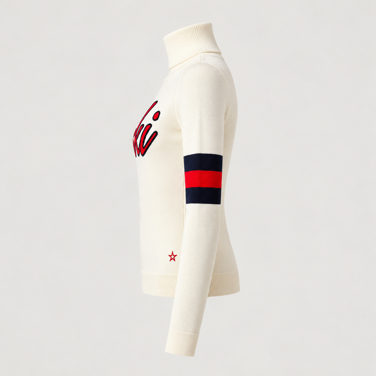 Perfect Moment women’s Neve Wool Sweater in Snow White – product side view