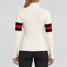 Perfect Moment women’s Neve Wool Sweater in Snow White – model back view