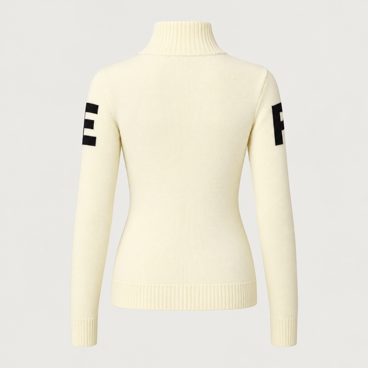 Perfect Moment women’s Piste II Sweater in Snow White – product back view