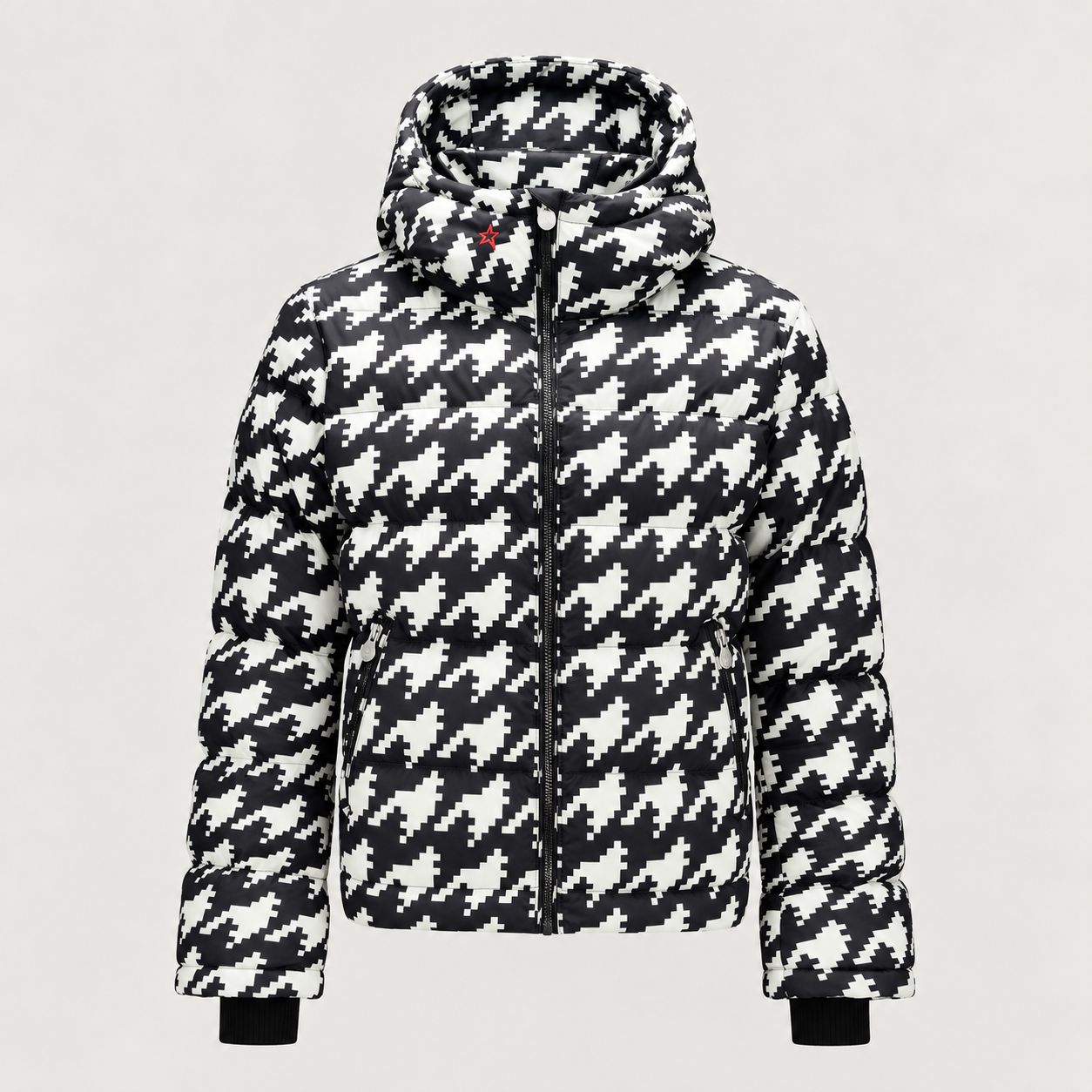 Perfect Moment women’s Polar Flare III Ski Jacket in Houndstooth – product front view