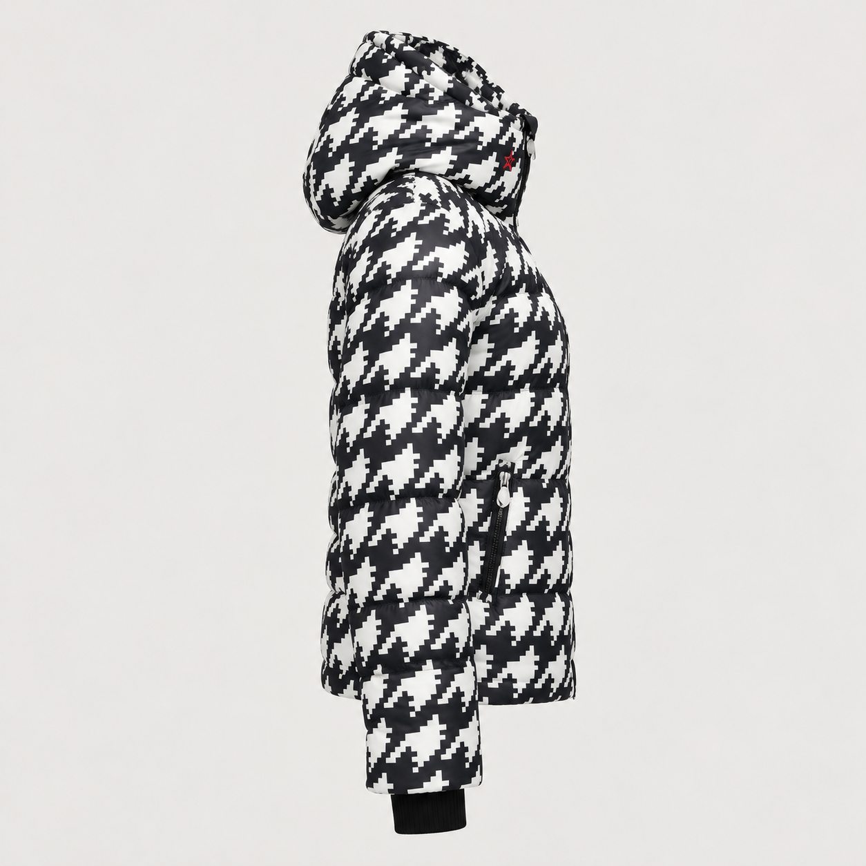 Perfect Moment women’s Polar Flare III Ski Jacket in Houndstooth – product side view