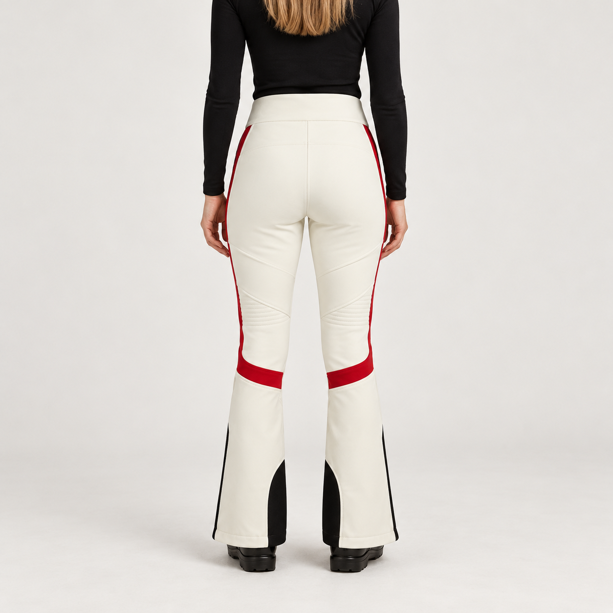 Perfect Moment women’s Saint Moritz Ski Pant in Snow White – model back view