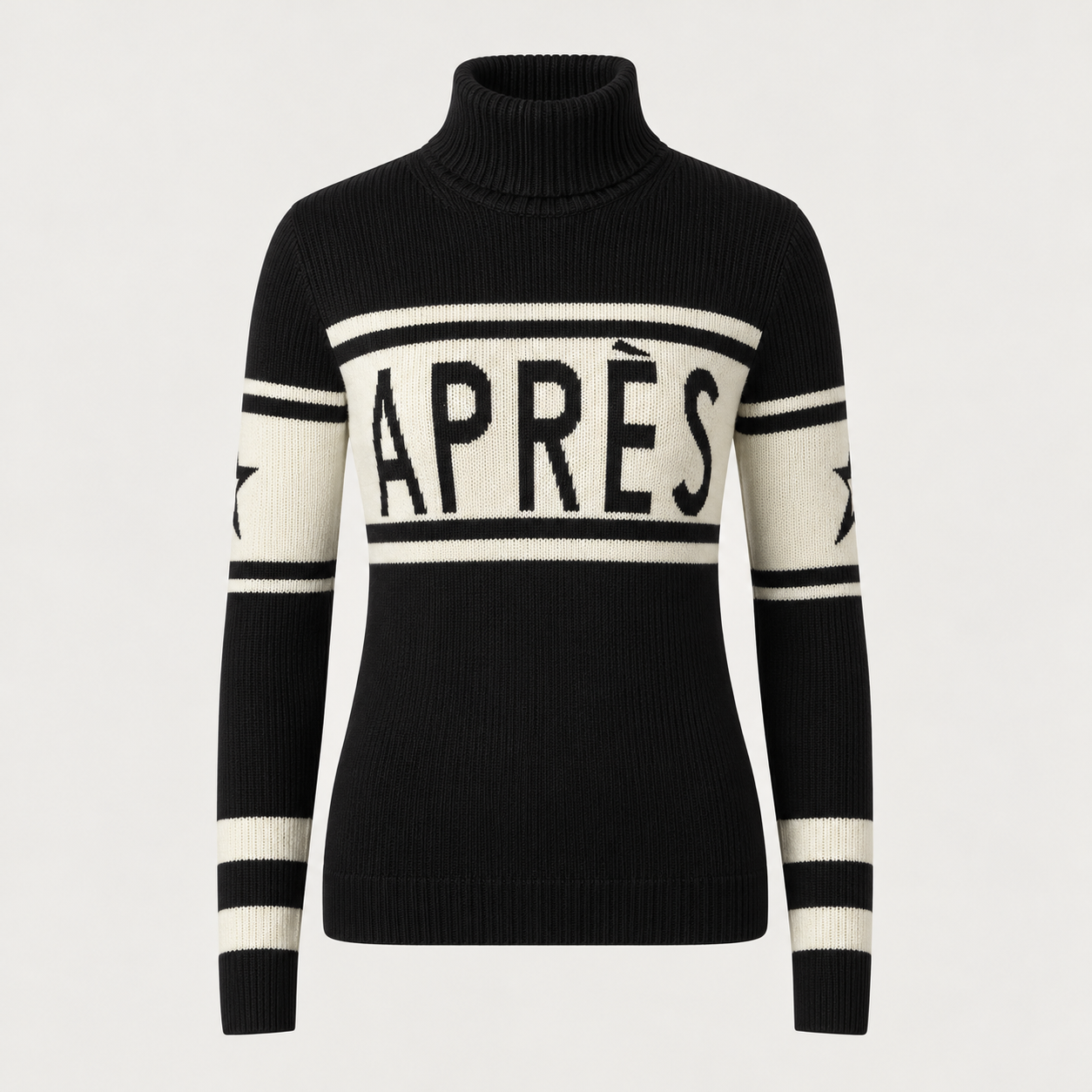 Perfect Moment women’s Schild Apres Sweater in Black – product front view