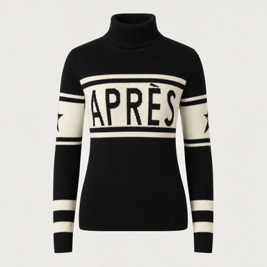 Perfect Moment women’s Schild Apres Sweater in Black – product front view