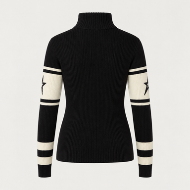 Perfect Moment women’s Schild Apres Sweater in Black – product back view