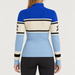 Perfect Moment women’s Schild Apres Sweater in Cloud Blue/Sapphire – model back view