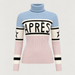 Perfect Moment women’s Schild Apres Sweater in Oyster Pink/Cloud Blue – product front view