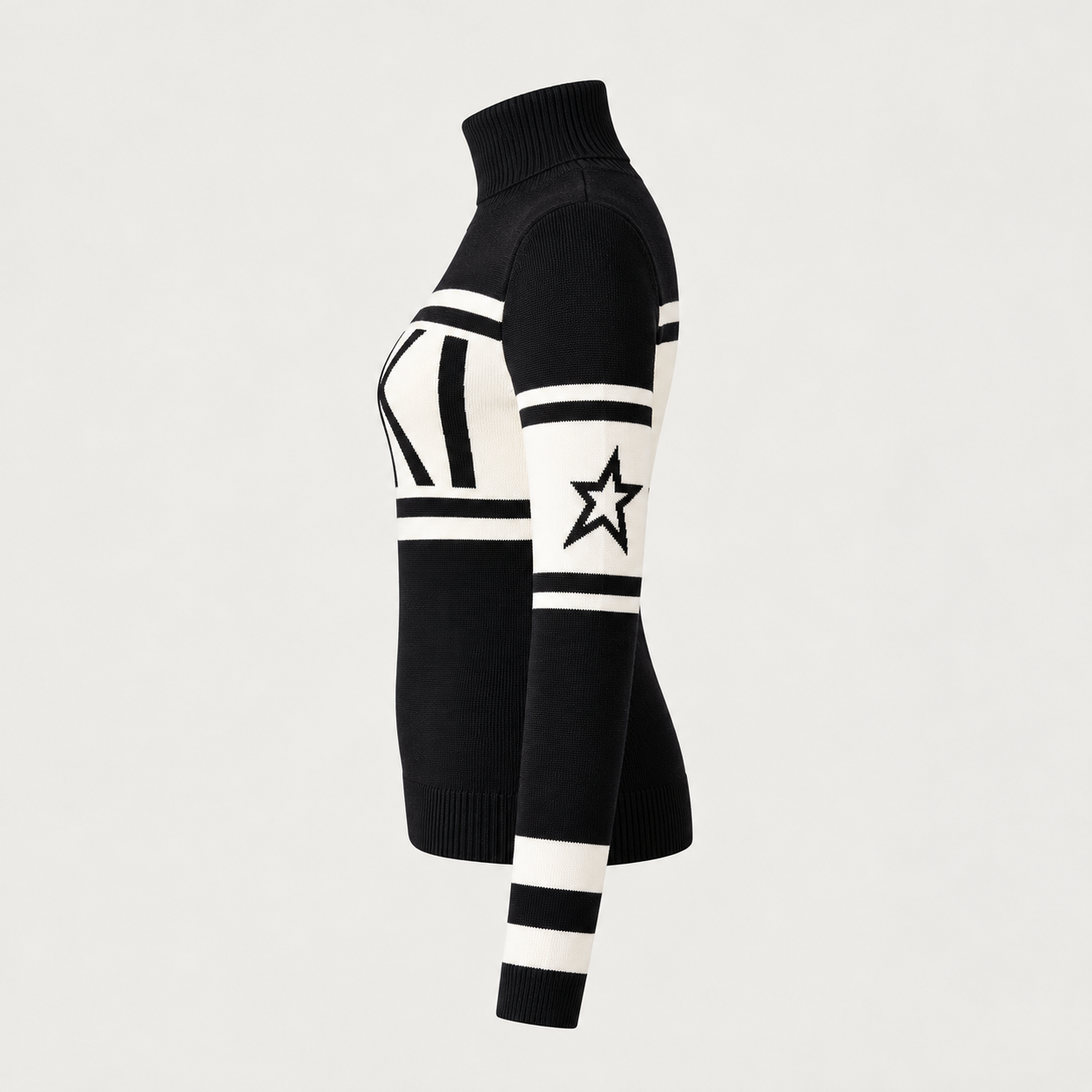 Perfect Moment women’s Schild Sweater in Black – product side view