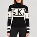 Perfect Moment women’s Schild Sweater in Black – model front view