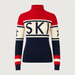Perfect Moment women’s Schild Sweater in Red/Navy – product front view