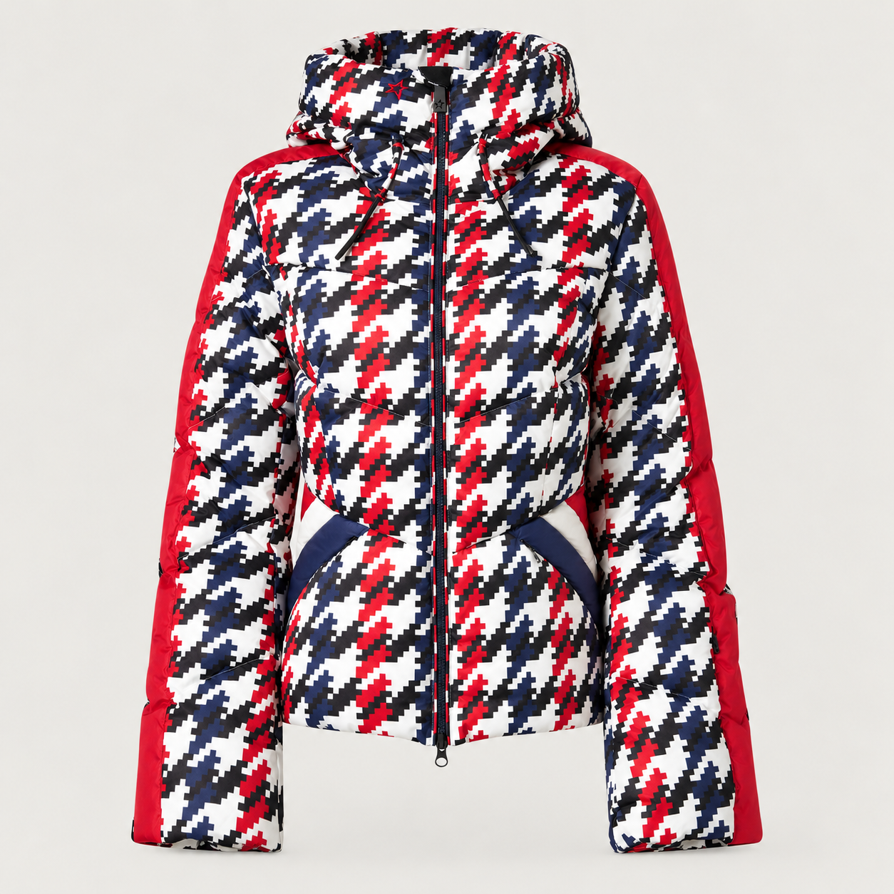 Perfect Moment women’s Ski Duvet II Jacket in Houndstooth – product front view