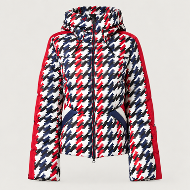 Perfect Moment women’s Ski Duvet II Jacket in Houndstooth – product front view