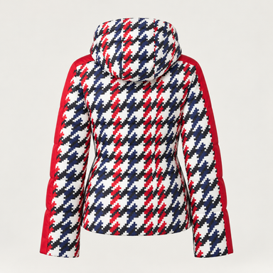 Perfect Moment women’s Ski Duvet II Jacket in Houndstooth – product back view
