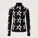 Perfect Moment women’s Star Dust Sweater in Black – product back view