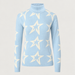 Perfect Moment women’s Star Dust Sweater in Cloud Blue – product front view