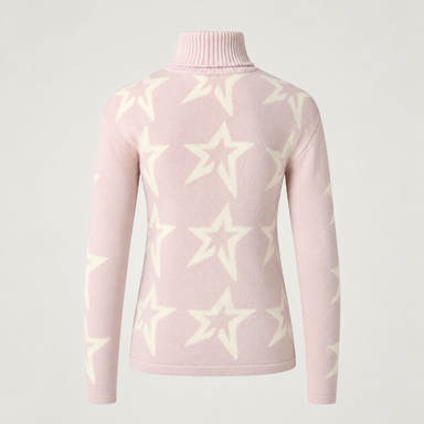 Perfect Moment women’s Star Dust Sweater in Oyster Pink – product back view