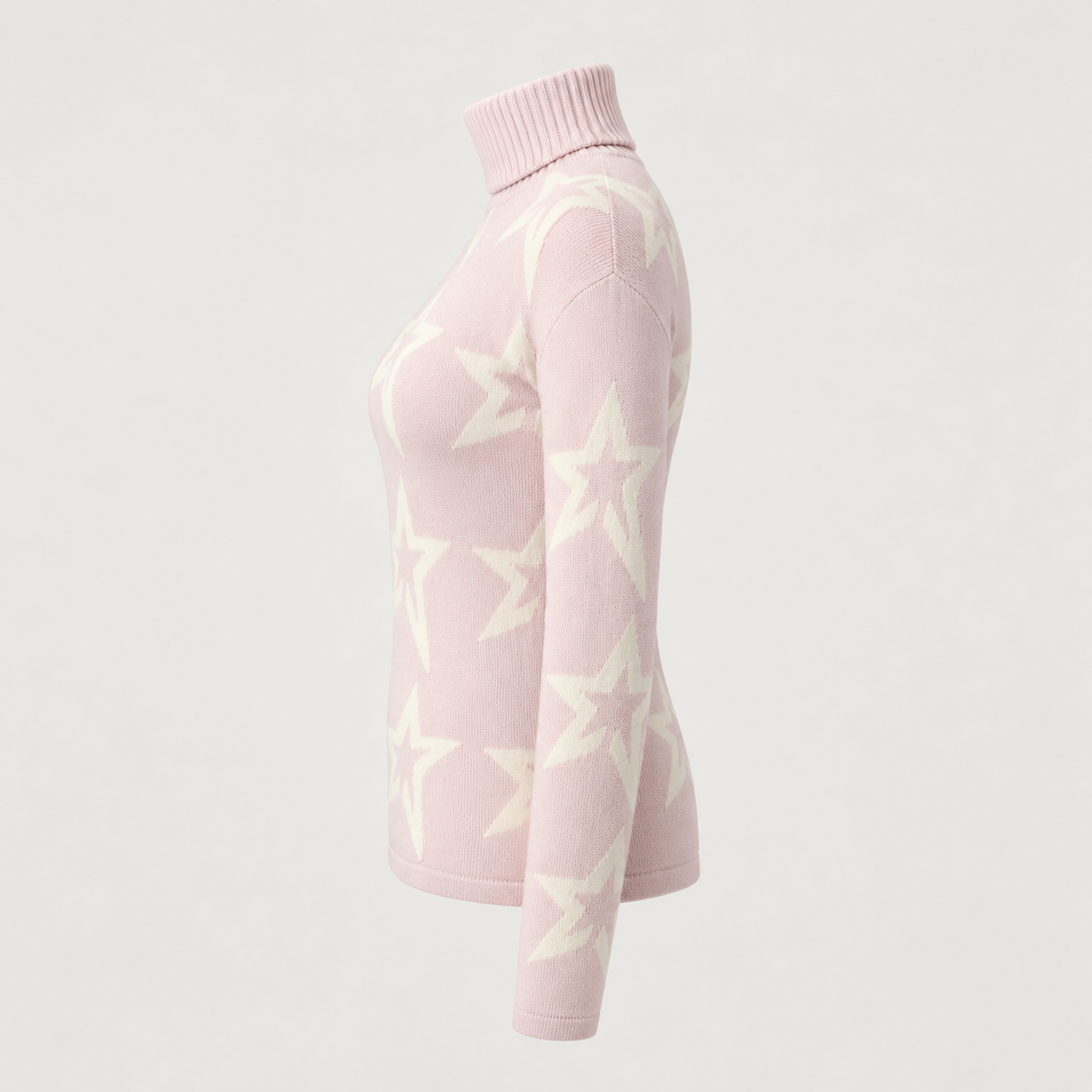 Perfect Moment women’s Star Dust Sweater in Oyster Pink – product side view