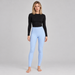 Perfect Moment women’s Thermal Legging in Bluebird Blue – model front view